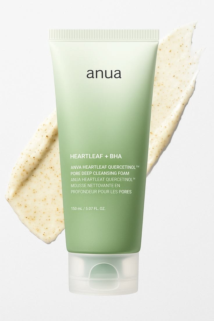 Anua Heartleaf Quercetinol Pore Deep Cleansing Foam (2-Piece Set)