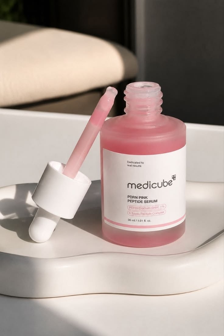 Medicube Salmon DNA PDRN Pink Peptide Essence.