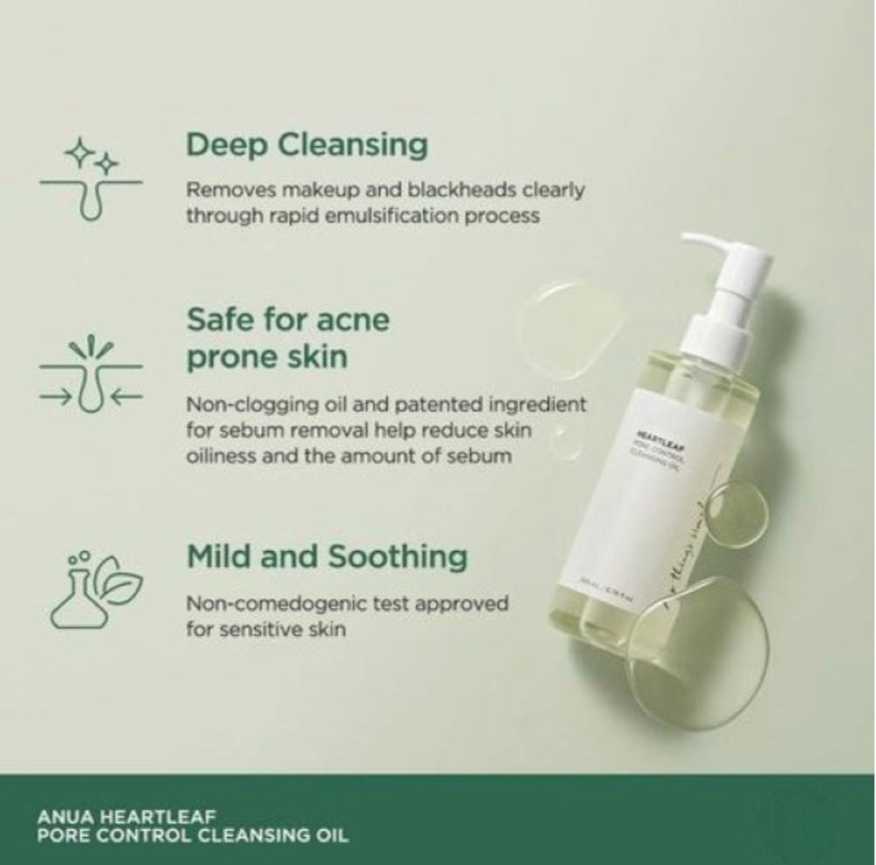 Anua Heartleaf Pore Control  Cleansing oil